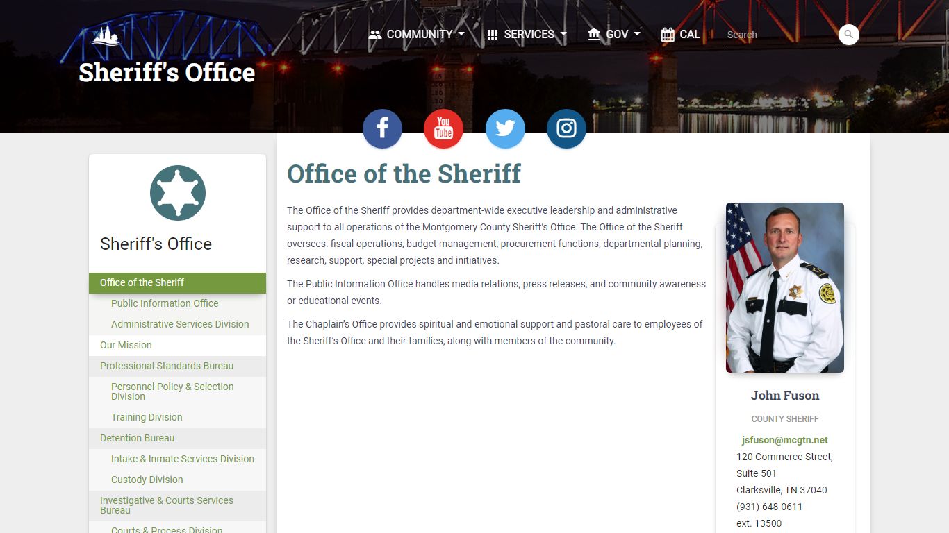 Office of The Sheriff - Montgomery County, TN